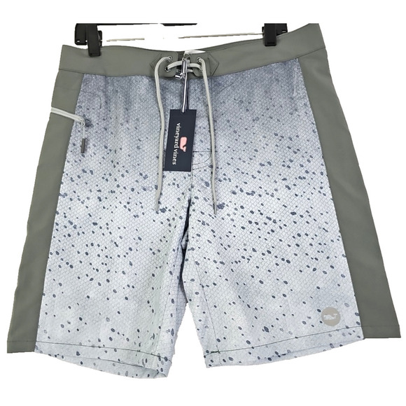 VINEYARD VINES ~Men's Size 32~ Gray Board Unlined Shorts Barracuda NWT $89.50 - Picture 7 of 14